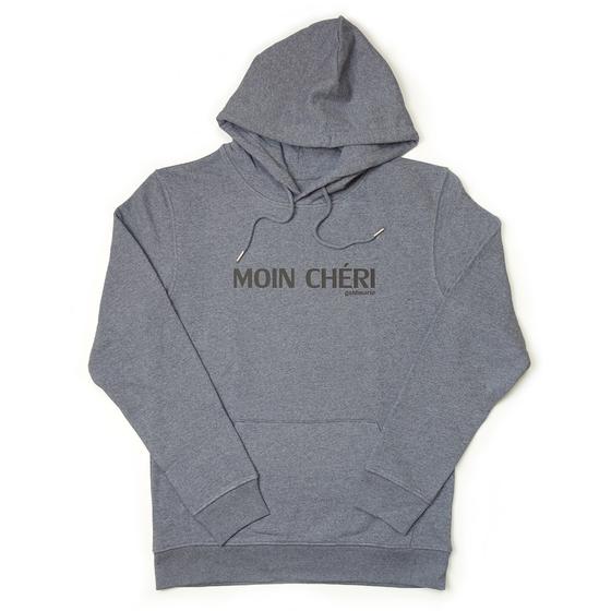 goldmarie Hoodie MOIN CHÉRI - graublau meliert schwarz - Unisex 