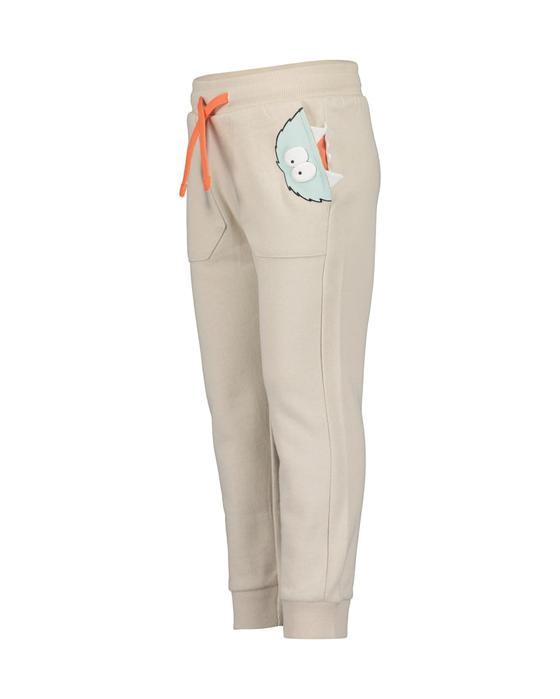 Sweathose "Funny Monster", angeraut, Baumwolle, kiesel