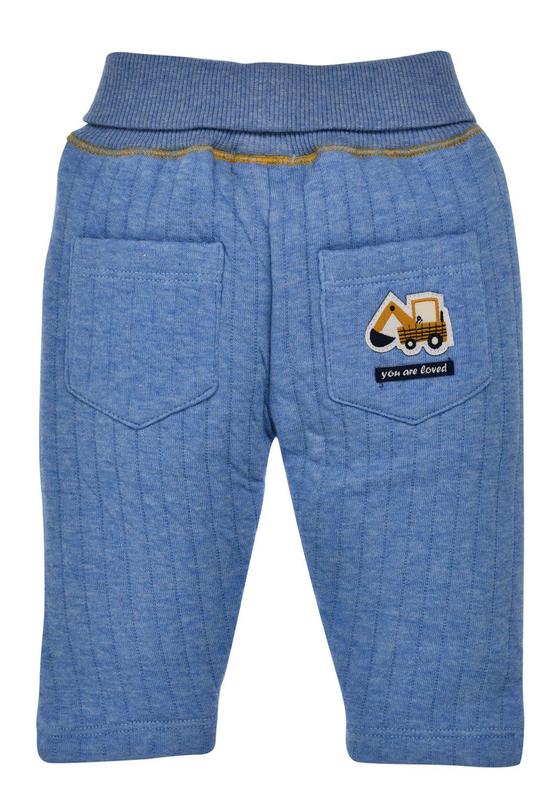 Laufhose "Happy Cars", gesteppt, blue-melange