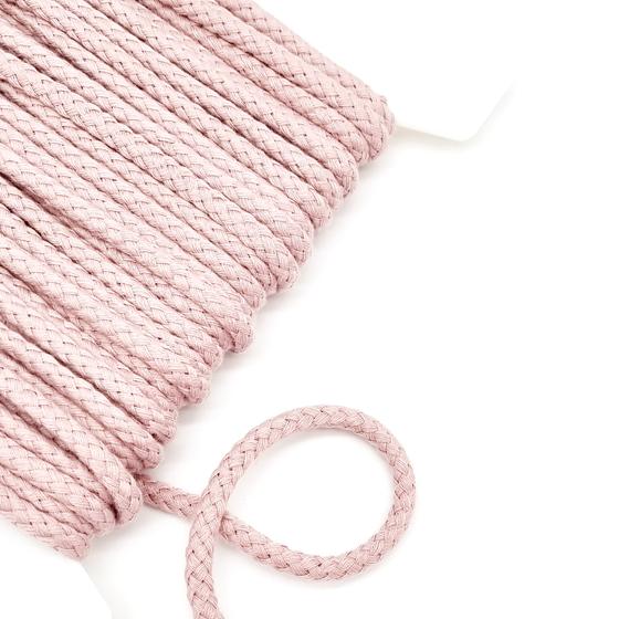 Rundkordel Baumwolle 8mm uni  - altrosa