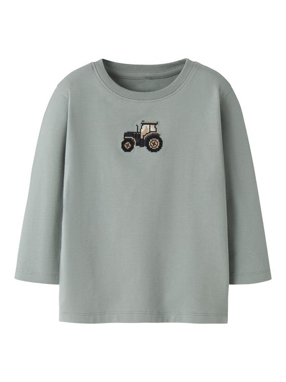 Name It Langarmshirt Traktor Green Milieu