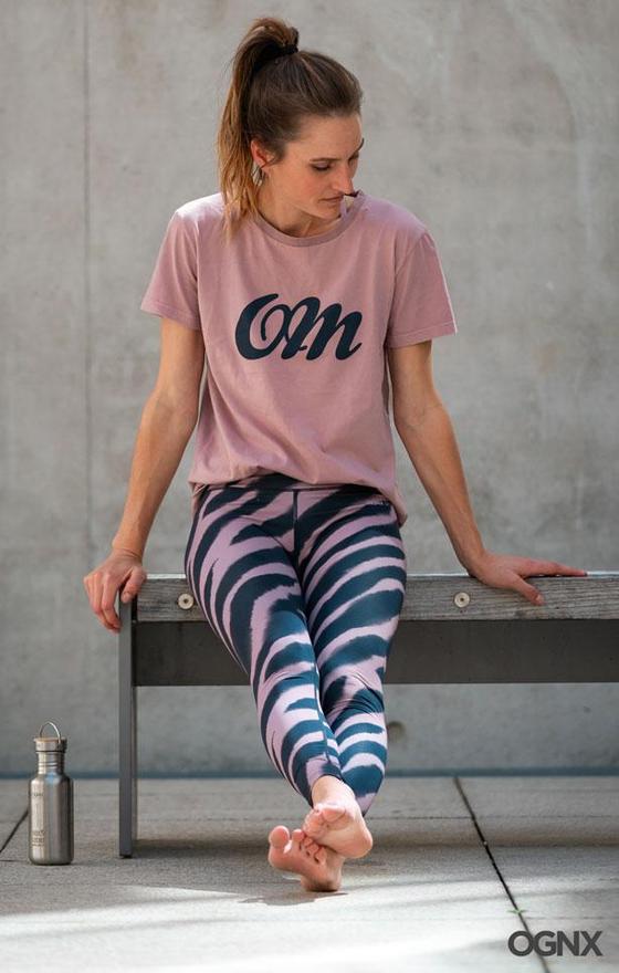 OGNX LEGGINGS FLOW mauve/black Webinar