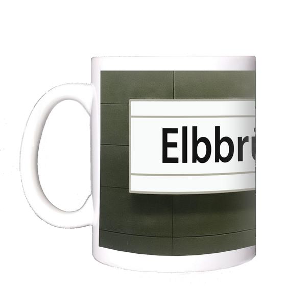 U-Bahn Hamburg Kaffeebecher Kaffeetasse U-Bahnhof Elbbrücken, Überseequartier, Hochbahn Linie U4, tom bäcker, Geschenkidee Hansestadt, Souvenir, Hafencity, Universität, Jungfernstieg, #lieblingstasse, online shoppen, Souvenir