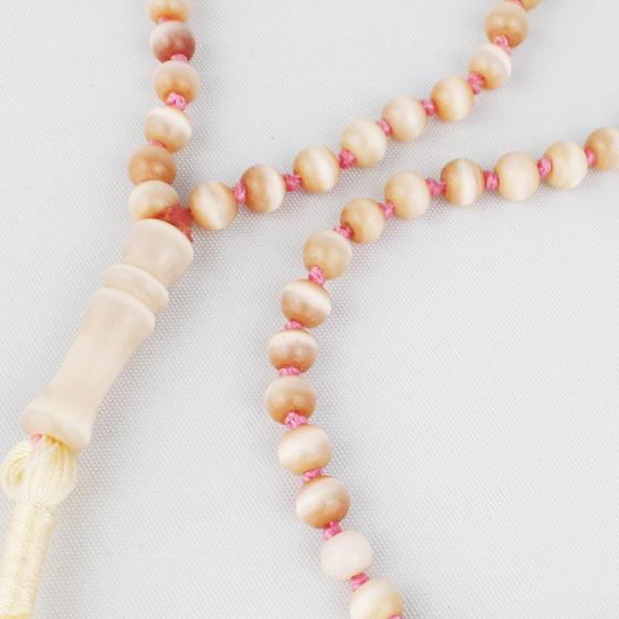goldmarie Kette SUN BABE mit Fransenbommel creme-rosa-flieder