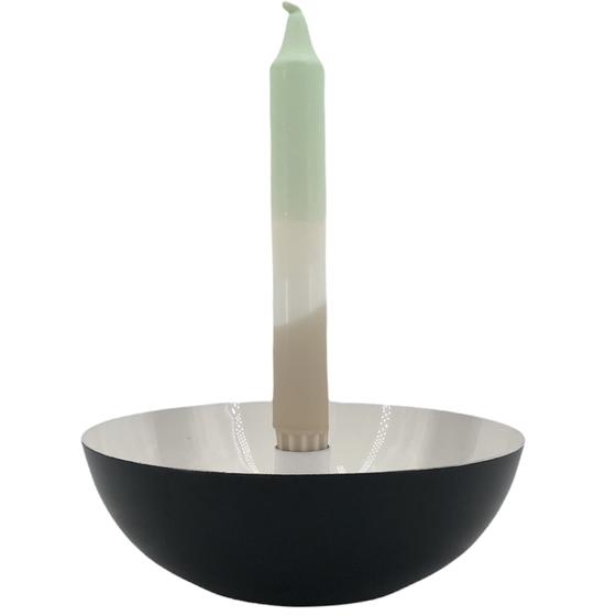 Posiwio Schale Kerzenhalter, schwarz-weiß