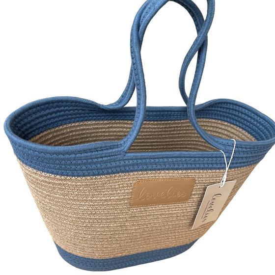 LOVELIES Sommertasche Shopper marine blau