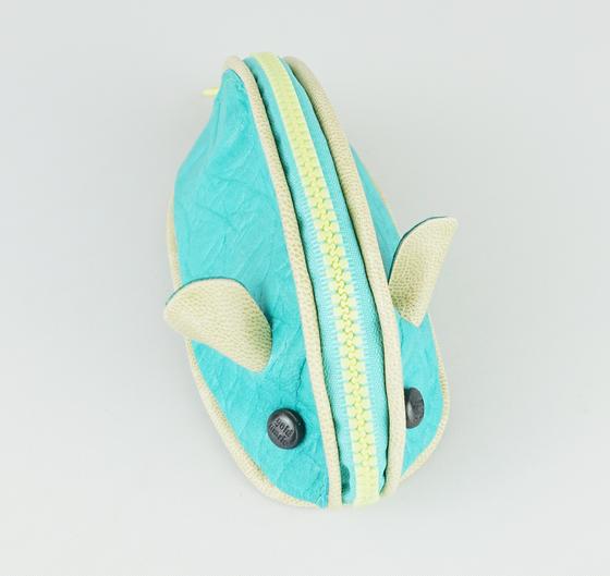 goldmarie Mini Bag MAUS Lederreste recycelt - mint-gelb 
