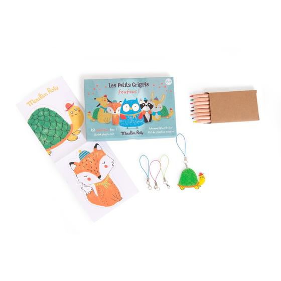 Moulin Roty Schrumpfplastik Set Tiere