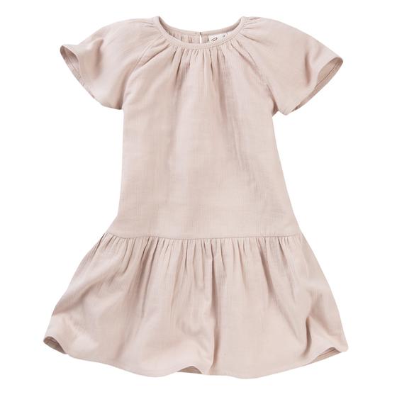 People wear Organic Musselin Kurzarm Kleid Hellrosa