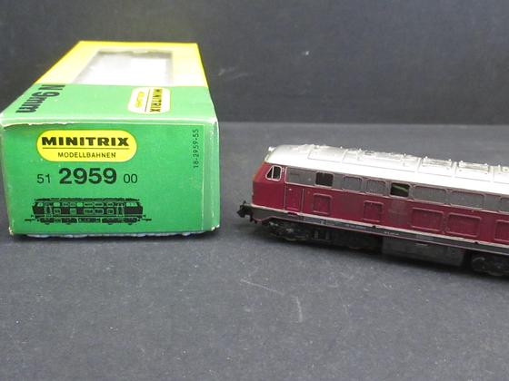 Minitrix 2959 Diesellok V 216 090-1 DB altrot gealtert Spur N OVP