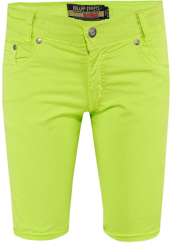 Bermuda, normal geschnitten, neon-apfel, Baumwolle