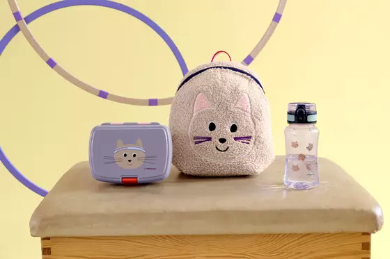 Lässig Kindergartenrucksack Tiny Team Katze