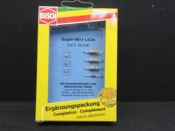 Busch 5980 LED Ergänzungspackung mit 3 roten Mini LED´s