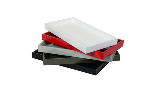 albert L. (punkt) Lacktablett SPA weiß rechteckig (ohne Deko)