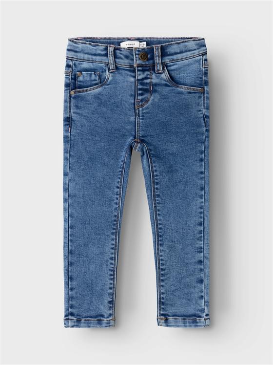 Name It Slim Fleece Jeans Medium Blue Denim