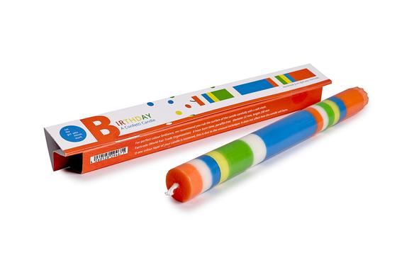 Kleine bunte Kerze Konfetti