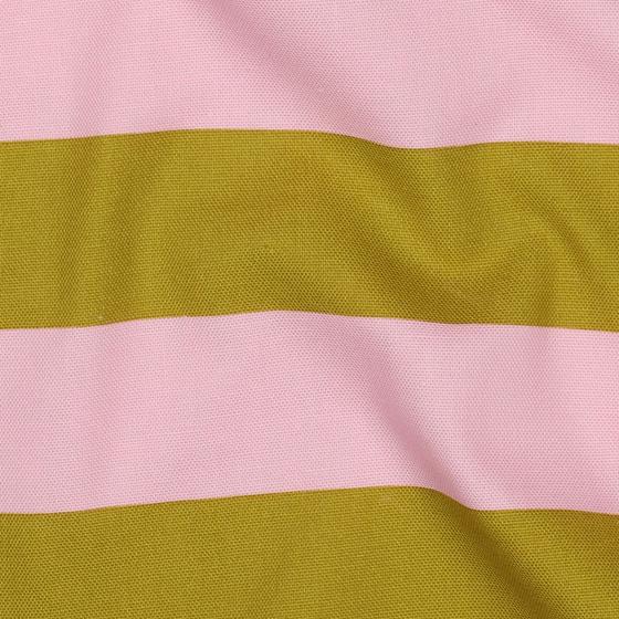 Canvas Blockstreifen rosa limettengelb