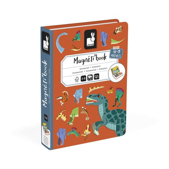 Janod Magneti' Book Dinosaurier