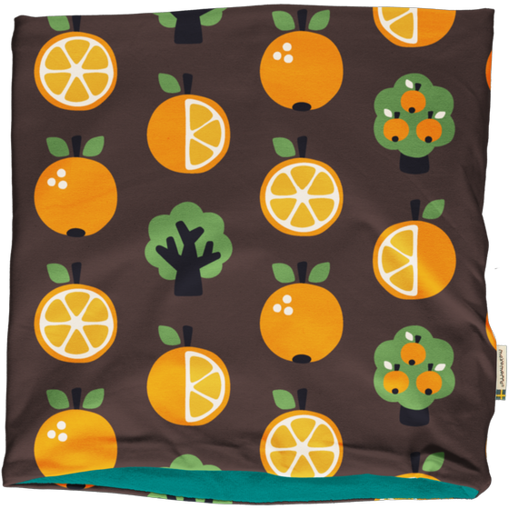Loop mit Velourfutter "Orange", Biobaumwolle, GOTS-zertifiziert