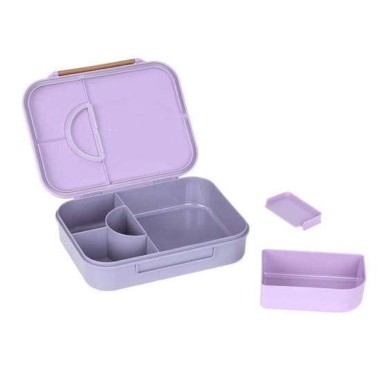 Lässig Kinder Brotdose - Bento Lunchbox Little Gang Herz Lila