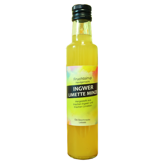 Ingwer Limette Minze Sirup