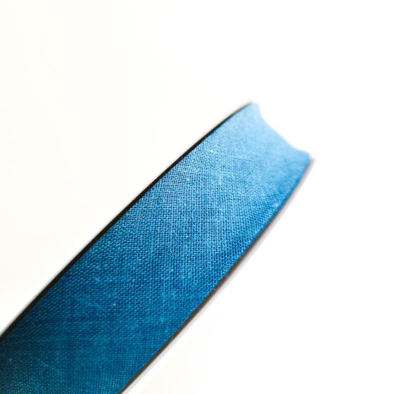 Schrägband Baumwolle 20mm uni - petrolblau