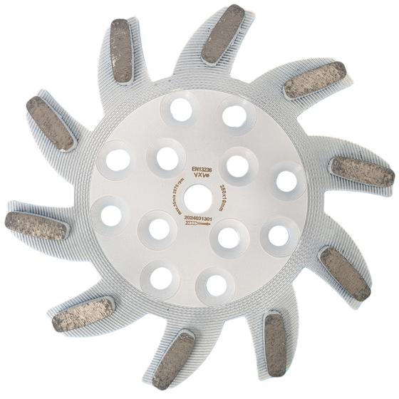 Diamant-Stern-Schleifscheibe <br> Ø 250 mm medium Bindung<br> für universelle Anwendung