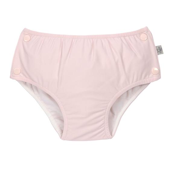 Schwimmwindel mit Druckknöpfen, recyceltes Material, rosa