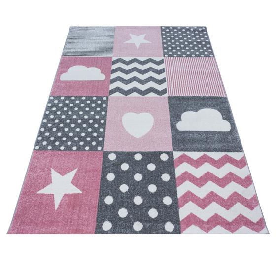 kids Cocuk halisi gri pembe 160 x 230 cm