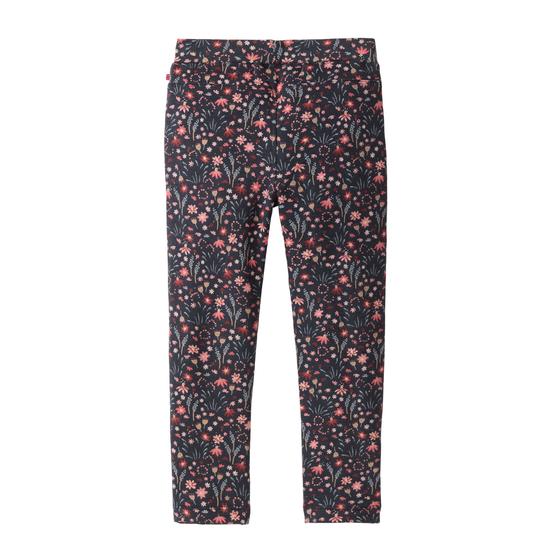 People wear Organic Treggings Mille Fleurs Dunkelblau 