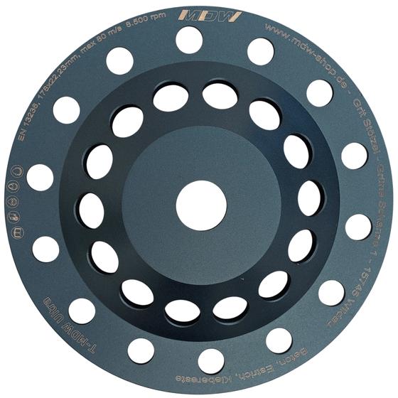 Metall Absaughaube passend zu Bosch Winkelschleifer 230 mm <br> inkl. Schleifteller T-MDW Ultra