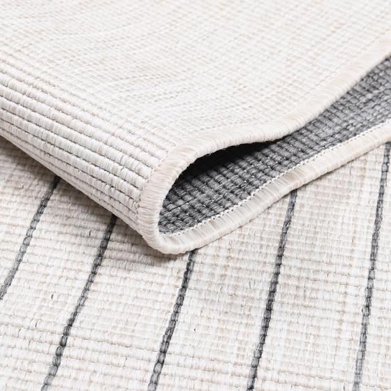 DUO Rug wendbarer Teppich silber