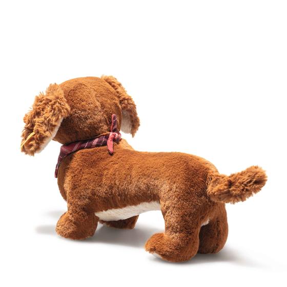 Steiff Kuscheltier Waldi Dackel 30 cm stehend  braun 