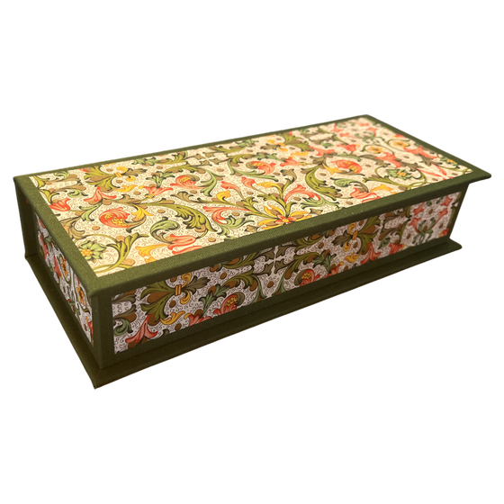 Stifteschachtel mit Magnetverschluss, Ornamente Florenz, Italienisches Buntpapier