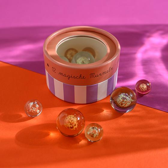 ava&yves Magische Murmeln Glow in the Dark Rosa
