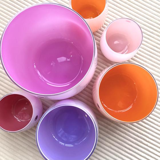 Mel Vase "Happy Spring" mittel orange