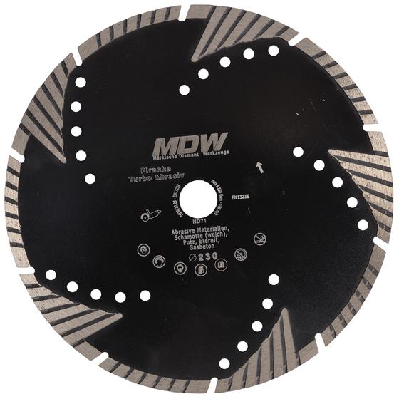 Diamant Trennscheibe <br> Ø 230 mm <br> Typ Piranha abrasiv <br> für weiche Baustoffe