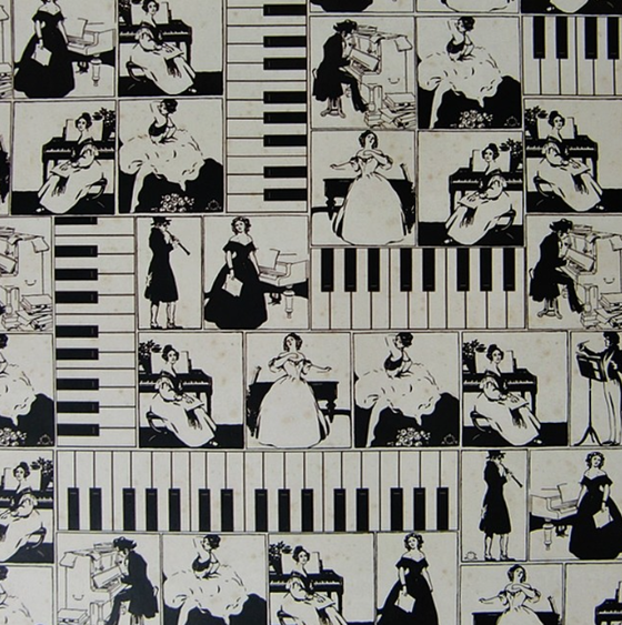 Italienisches Buntpapier - Klavier