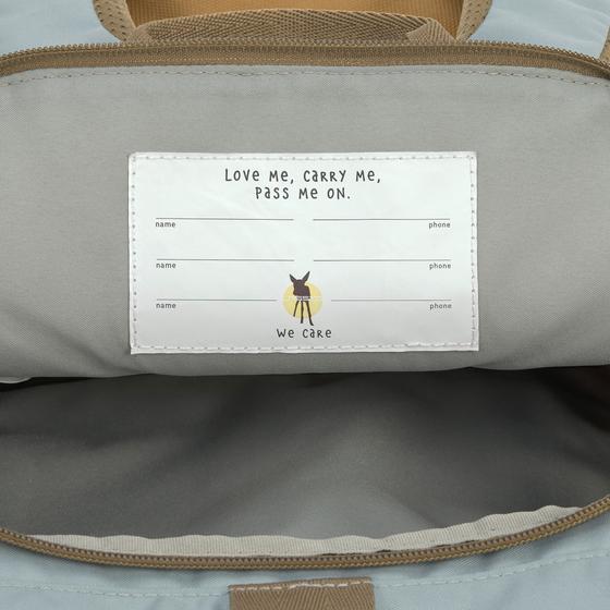 Lässig Kindergartenrucksack - Rolltop - Nature Oliv