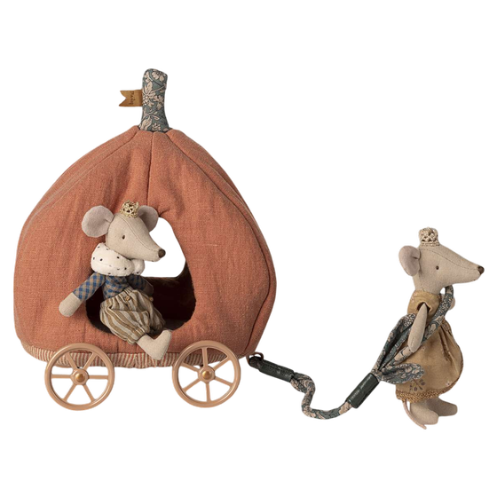 Maileg Kürbiswagen Maus