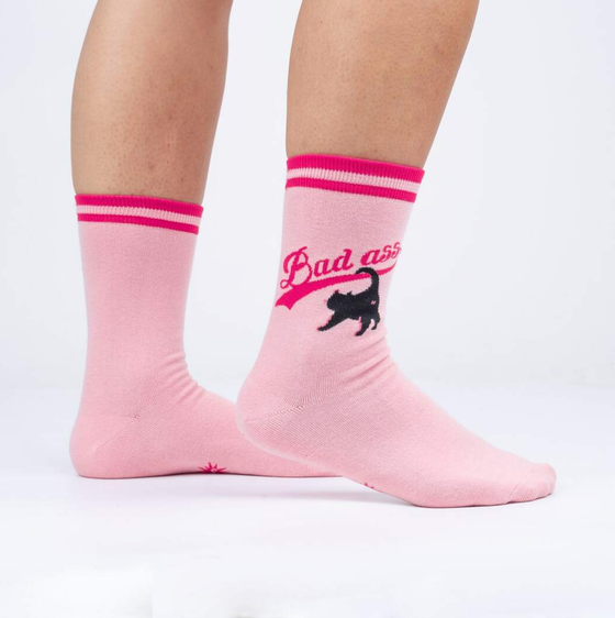 SOCK it to me Strümpfe BAD ASS CAT W0410 - rosa-pink