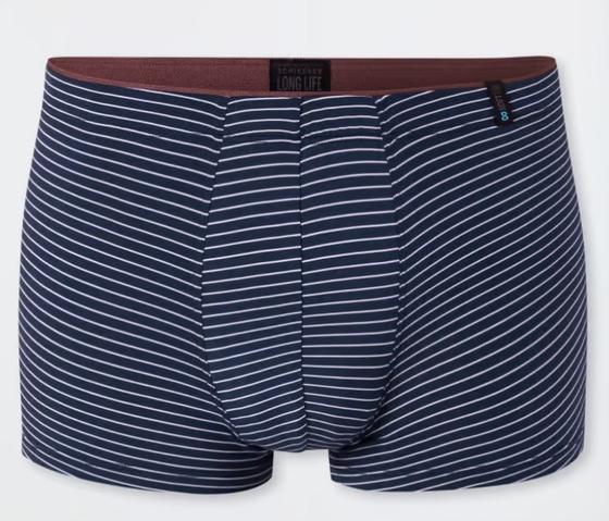 SCHIESSER Herren Shorts Modal Streifen admiral - Long Life Soft