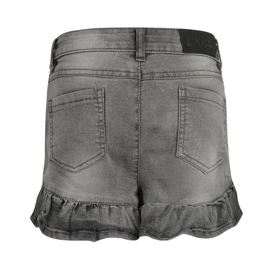 Jeans-Shorts mit Rüschen, grey