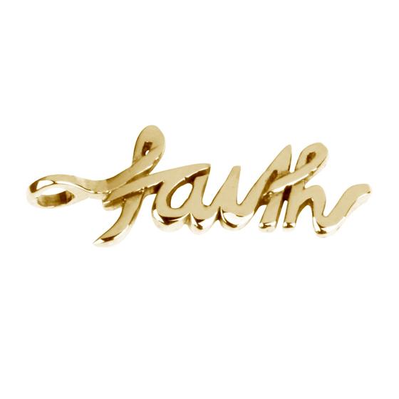 goldmarie Anhänger Faith Messing