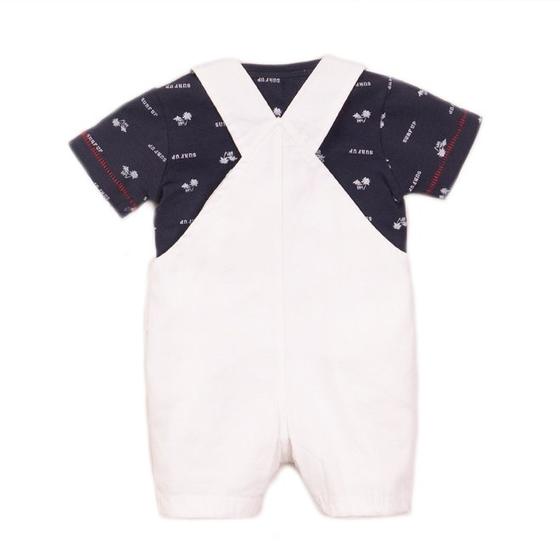 2-teiliges Set "Surf up", Latzhose & Shirt