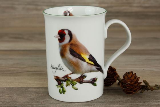  Becher | Gartenvögel | Stieglitz
