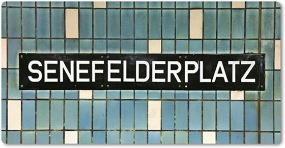 Ubahnhof Senefelderplatz U-Bahn Souvenir Magnet Kühlschrankmagnet Berlin von tom bäcker - U2 Prenzlauer Berg - Kollwitzstraße - Senefelder Platz - Kollwitzplatz - Schwedter Straße - Schönhauser Allee 