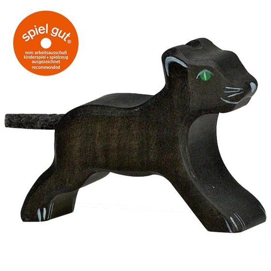 Holztiger Holztier Panther klein