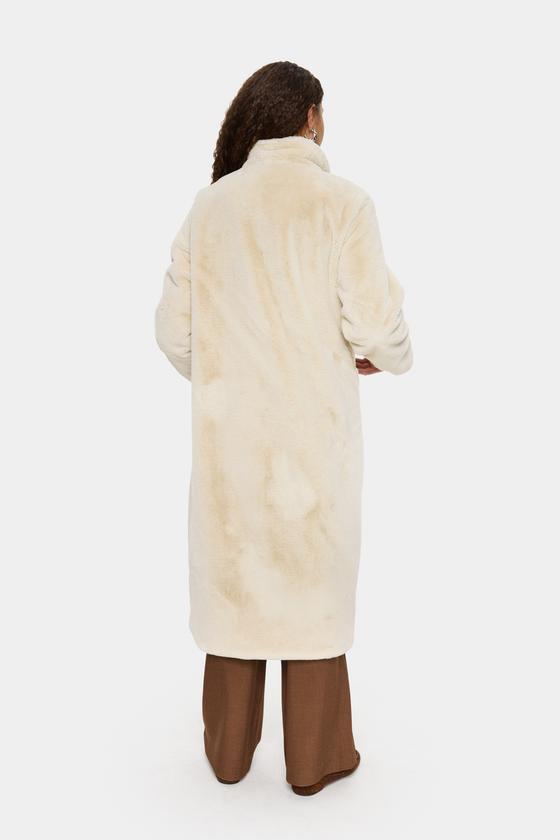 SAINT TROPEZ Mantel Kunstfell LoesSZ 30514123 - creme