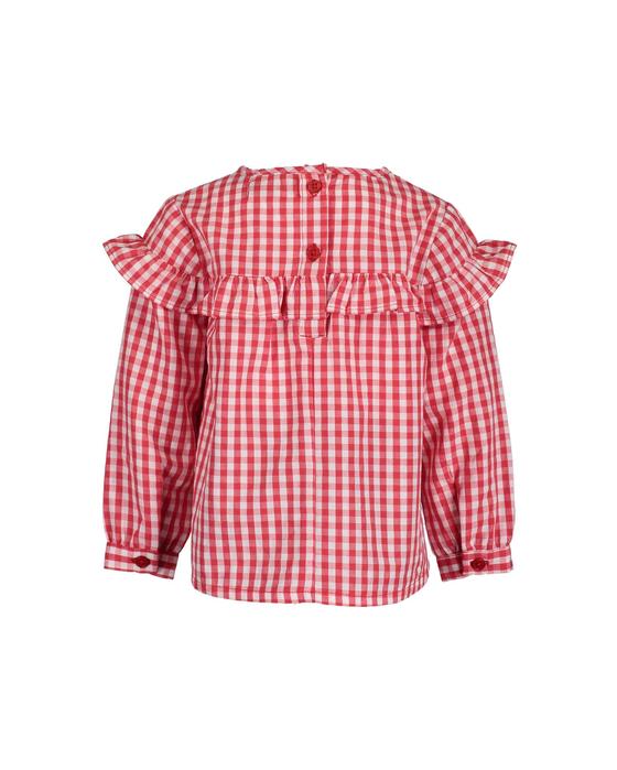 Karierte Bluse, rot
